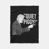 Quiet Ggy Funny Litical Humor Quote Fleece Deken (Voorkant)