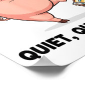 Quiet Ggy Funny Litical Meme Anti-trump Design  Poster (Hoek)