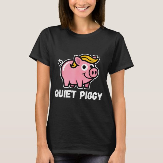 Quiet Ggy Snarky Litical G Joke Design T-shirt (Voorkant)