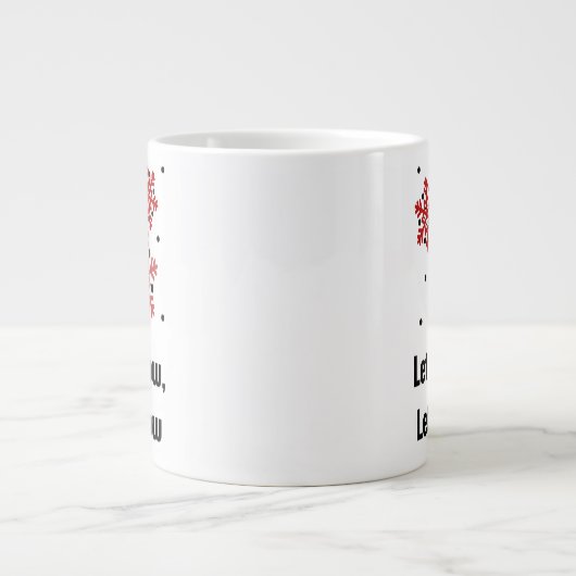 Quiet Holiday Mug – Calm Hot Chocolate Cup Extra Grote Beker (Voorkant)