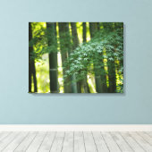 Quiet Japans Bamboe Forest Canvas Afdruk (Insitu (Houten vloer))