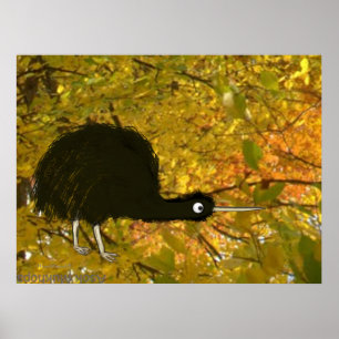 Quiet Kiwi Poster