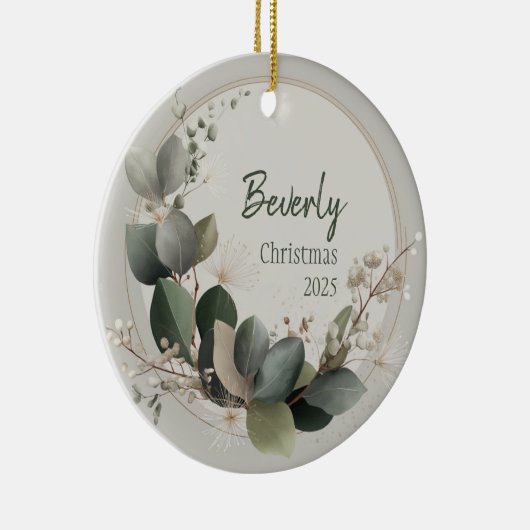 Quiet Luxury Personalized Ornament (Rechts)