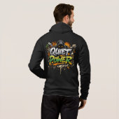 Quiet Power Graffiti Street Art Design Hoodie (Achterkant volledig)