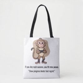Quiet Progress Monkey – Everyday Tote Draagtas