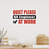 Quiet, QA-technicus op het werk Poster (Keuken)