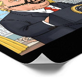 Quiet Quiet Ggy Funny Sarcastic Litical G Cartoon Poster (Hoek)