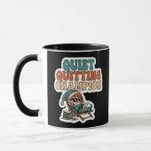 Quiet Quitting Elf Funny Office Humor Coffee Mug Mok (Links)