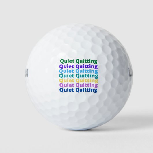 Quiet quitting golfballen (Voorkant)