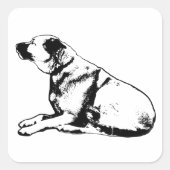 Quiet Ridge Gaze Vierkante Sticker (Voorkant)