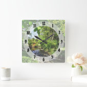 Quiet Stream Vierkante Klok (Huis)