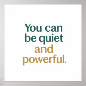 Quiet Strength and Power Poster (Voorkant)