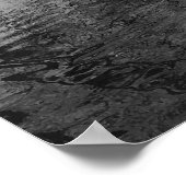 Quiet Waters Monochrome Landscape Poster (Hoek)