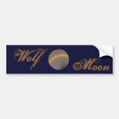 Quiet Wolf Moon Bumpersticker (Voorkant)