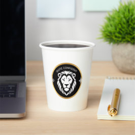 Quietly Confident – Minimal Typography Design for  Papieren Bekers