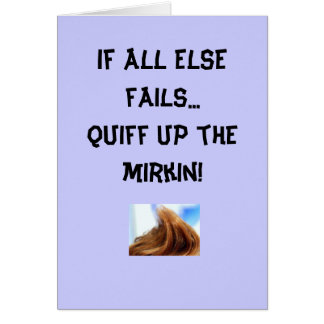 Quiff up the mirkin - Carte