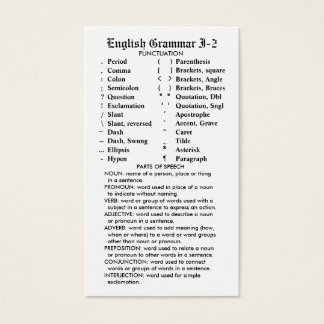 Quik-Ref Anglais Grammaire I-2 poche/portefeuille