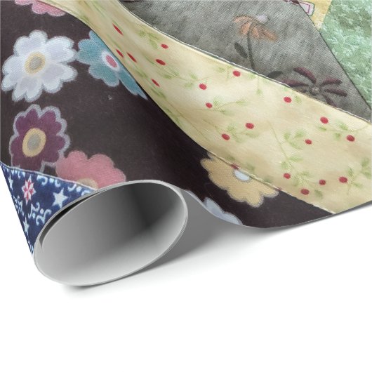 Quiled Print Pattern Cadeaupapier (Rol Hoek)