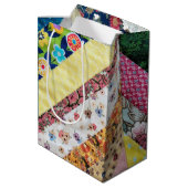 Quiled Print Pattern Medium Cadeauzakje (Achterkant Gekanteld)