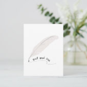 Quill en Ink Briefkaart (Staand voorkant)