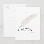 Quill en Ink Briefkaart (Voorkant / Achterkant)