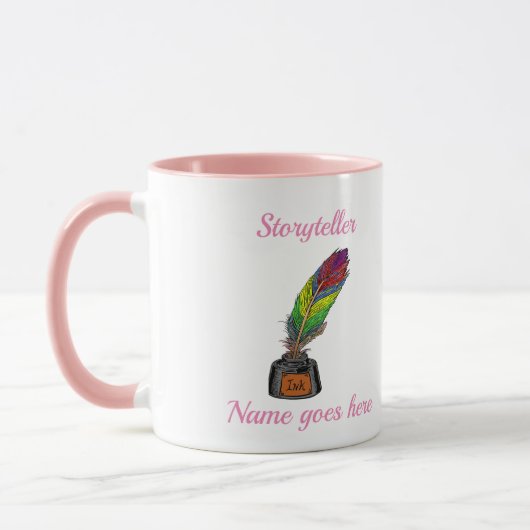 Quill en inktpot mok (Links)