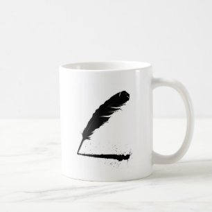 Quill met inkt koffiemok