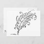 Quill Pen Briefkaart (Voorkant / Achterkant)