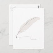 Quill Pen Briefkaart (Voorkant / Achterkant)
