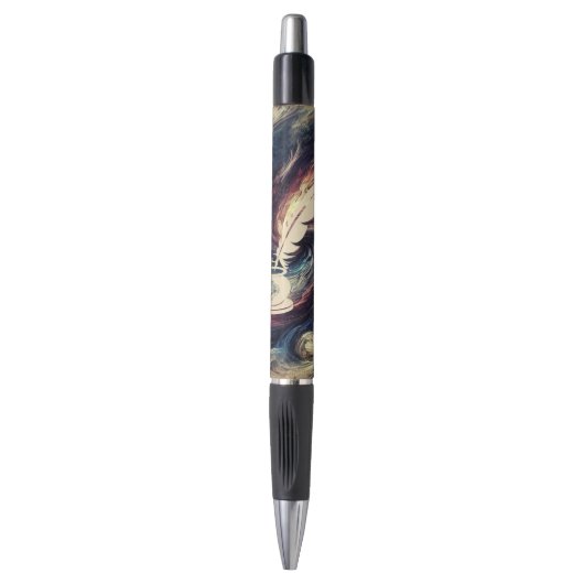 Quill Pen Moderne Abstracte Kunst (Voorkant Verticaal)