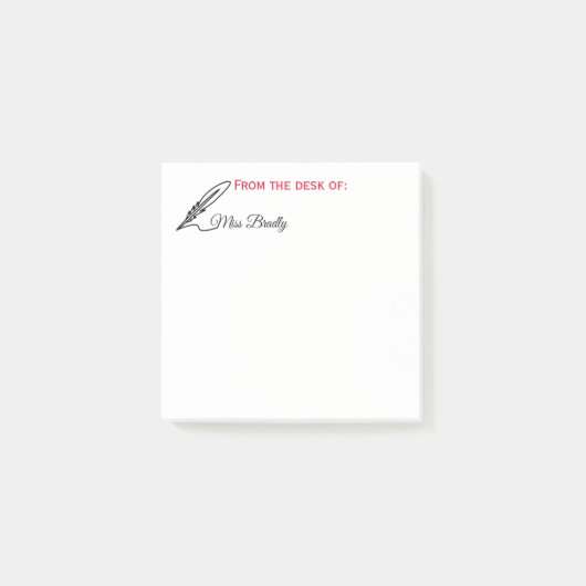Quill - Van het bureau van Douane Post-it® Notes (Voorkant)