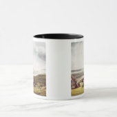 Quillebeuf, van 'Uitzichten op de Seine', gegravee Mok (Midden)