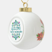 Quilling Happy Place Keramische Bal Ornament (Rechts)