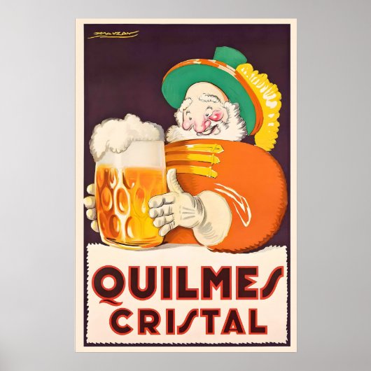 Quilmes Cristal Bier Dranken Mauzan Wijn Drank Poster (Voorkant)