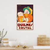 Quilmes Cristal Bier Dranken Mauzan Wijn Drank Poster (Keuken)