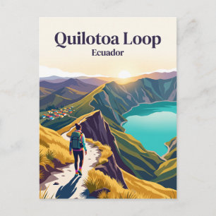 Quilotoa-lus Ecuador Briefkaart