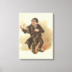 Quilp by Kyd van Dickens' The Old Curiosity Shop Canvas Afdruk