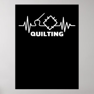 Quilpulspremium Funny Quilting Lovers Poster
