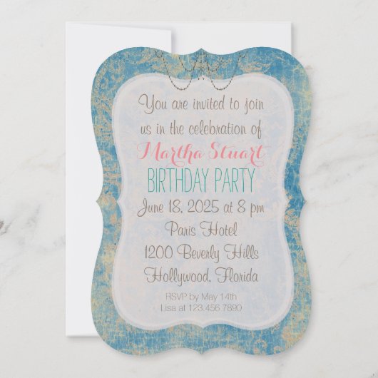 Qu'ils mangent du gâteau ~  Invitations / RSVP (Dos)