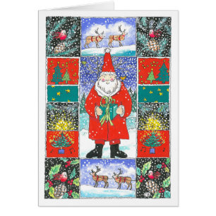 "Quilt" Aangepaste kerstKaart