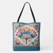 Quilt Afbeeldingen - ZIE TERUG Draagtas (Achterkant)