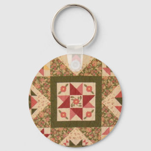 Quilt Block 8 Sleutelhanger