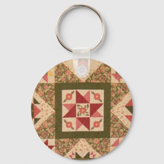 Quilt Block 8 Sleutelhanger (Voorkant)