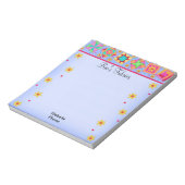 Quilt Block Periwinkle Lavendar Notitieblok (Gedraaid)