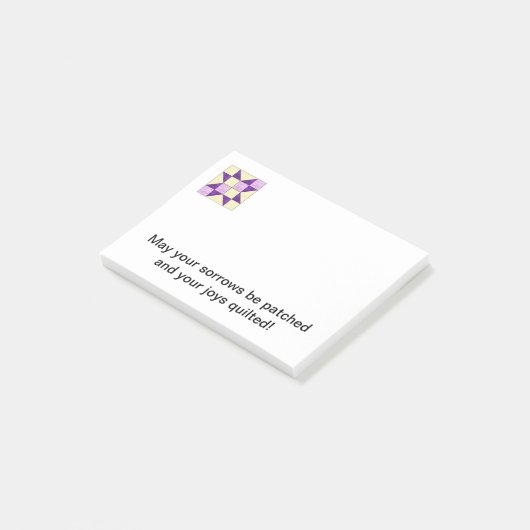 Quilt Block Post-it Note B (Schuin)