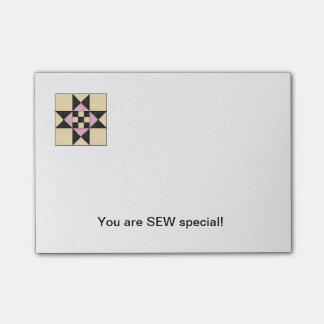 Quilt Block Post-it Notes E