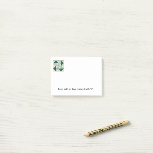 Quilt Block Post-it Notes G (Op bureau)