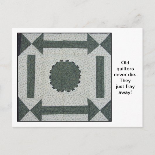 Quilt block quote briefkaart (Voorkant)