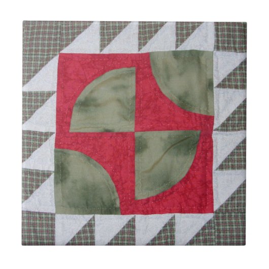 Quilt Block Tile Tegeltje (Voorkant)