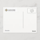 Quilt Briefkaart - Pozzle (rood/groen) van de Nede (Achterkant)